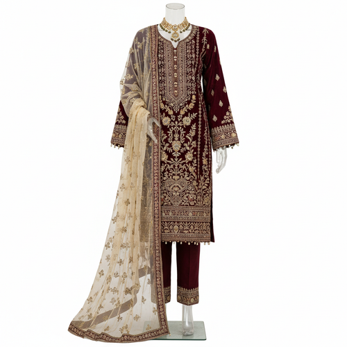 Formal Embroidered Stitch 3pc