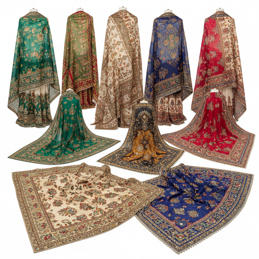 Embroidered Chiffon Dupatta