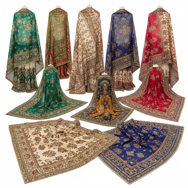 Embroidered Chiffon Dupatta